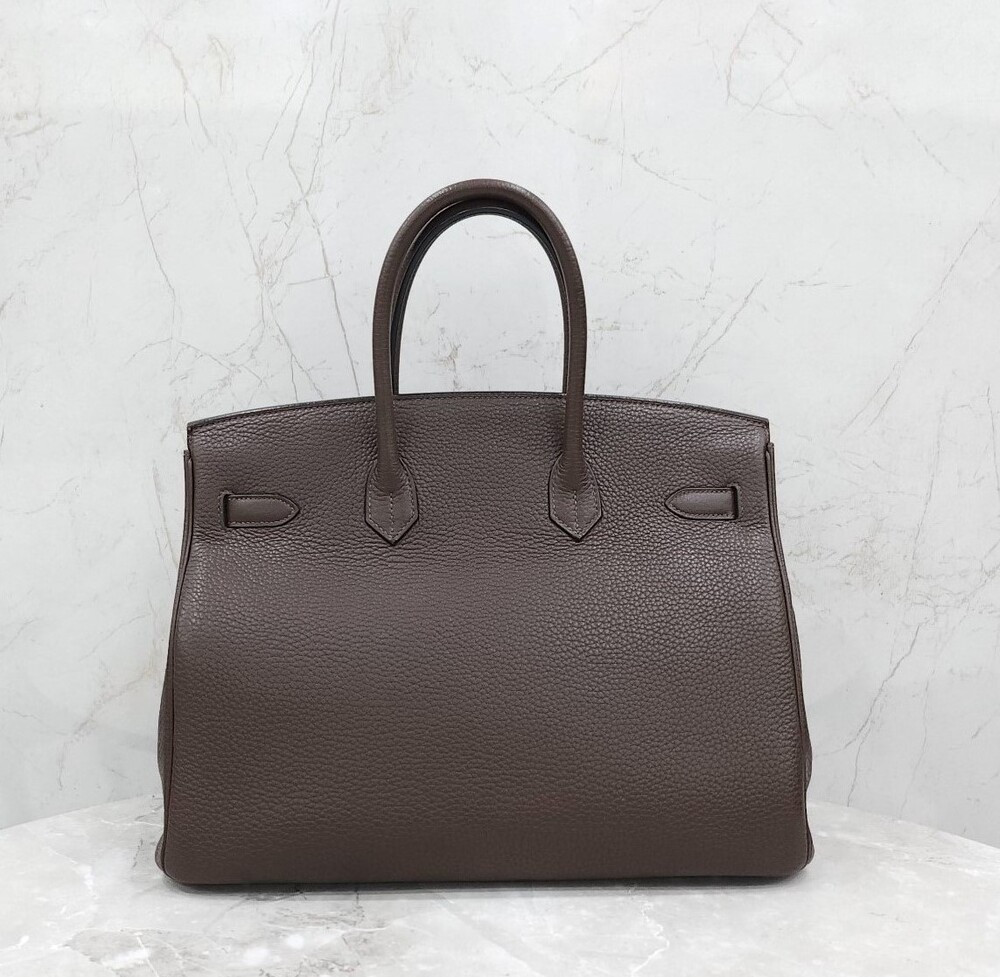 [럭스유] 에르메스 벌킨 35 토고 쇼콜라 은장 T각인