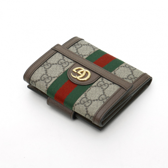 Gucci(구찌) 523173 GG 수프림 캔버스 오피디아 플랩 반지갑