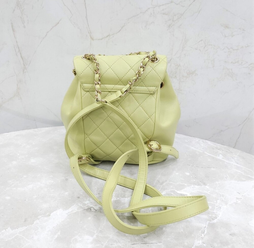 [럭스유] 샤넬 그린 듀마 원포켓 백팩 신형내장칩 AS2908