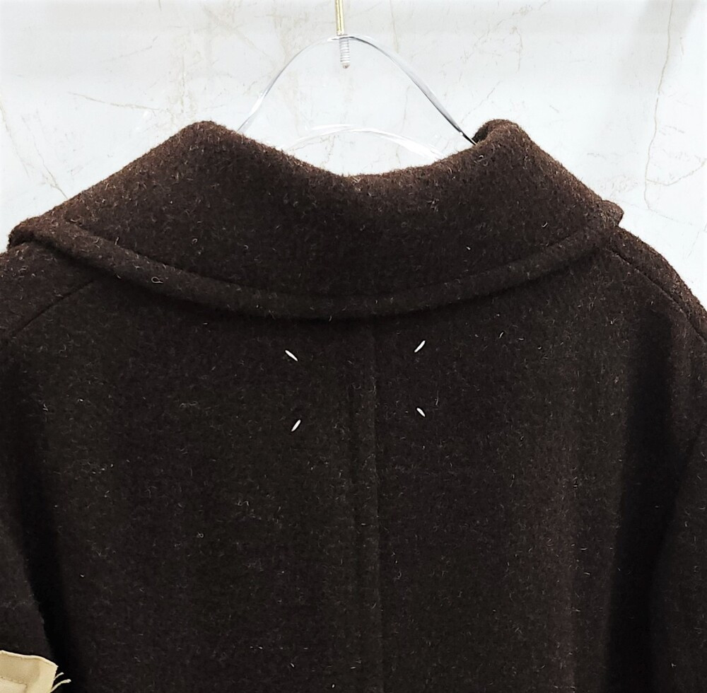 [럭스유] (새상품) 38 / 메종 마르지엘라 아플리케 울 코트