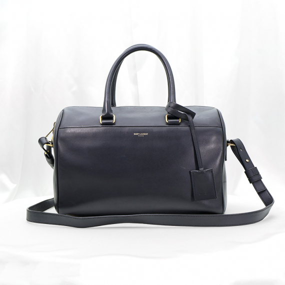 Saint Laurent(생로랑) 322049 블랙 레더 보스턴 더플 2WAY