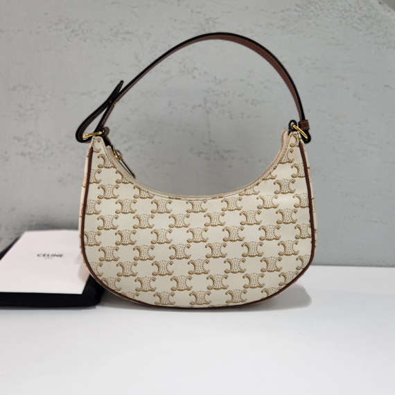 셀린느 트리오페 아바 호보 화이트 숄더백 193952BZJ