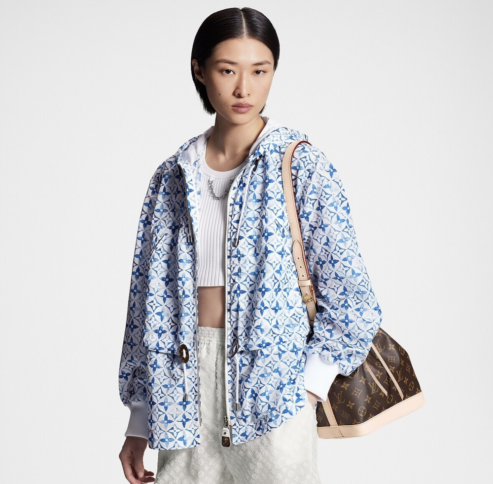 [럭스유] (새상품) 40 / 루이비통 모노그램 플라워 타이 트윌 자켓 1ABQ58