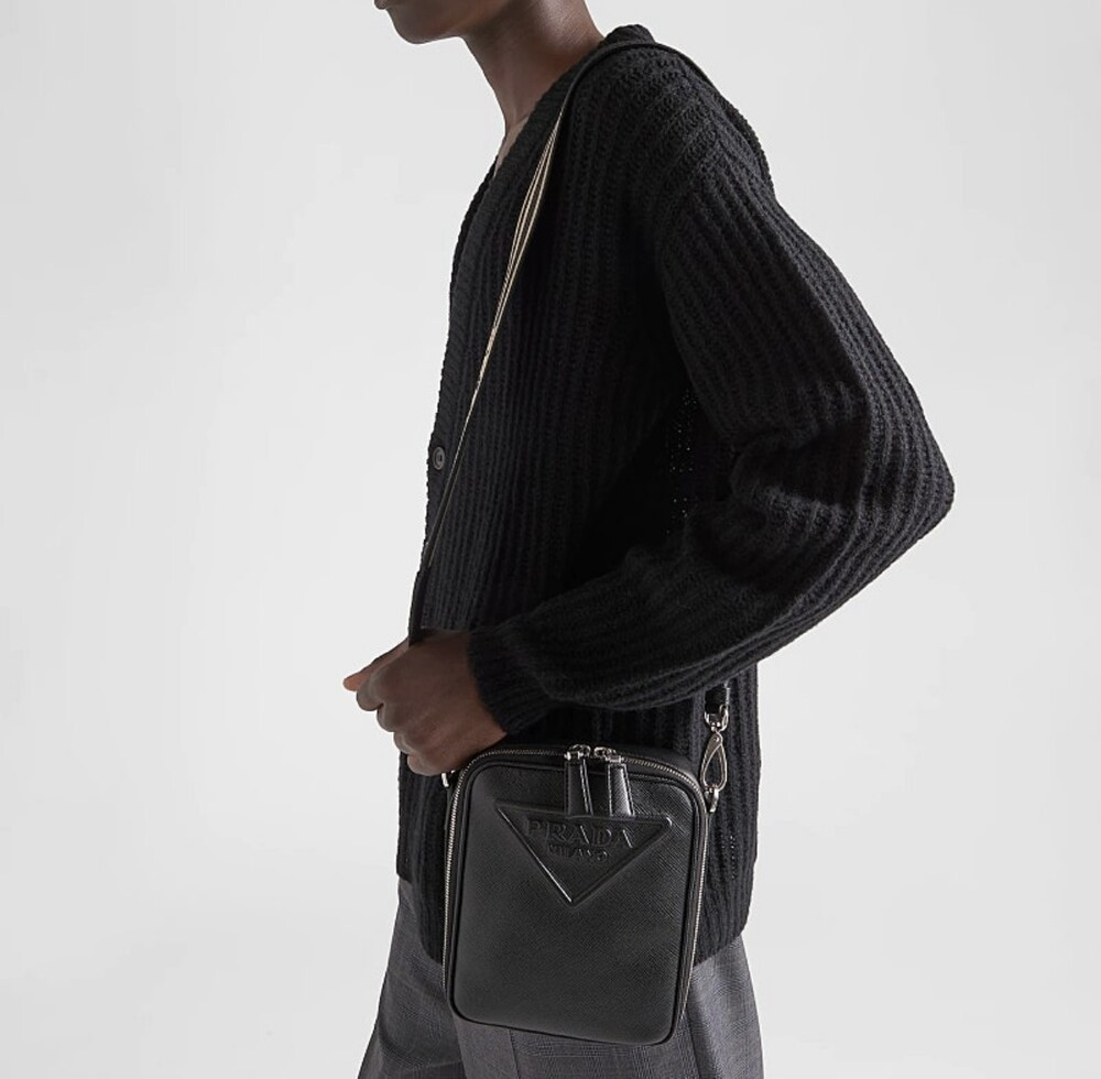 [럭스유] 프라다 사피아노 레더 가죽 숄더백 2VH154