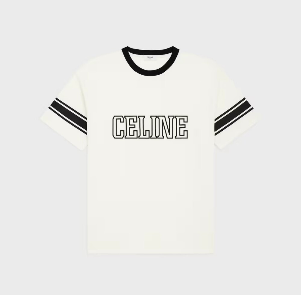 [럭스유] L / 셀린느 남성 트리옹프 크루넥 반팔 티셔츠 RX02N671Q.01QF