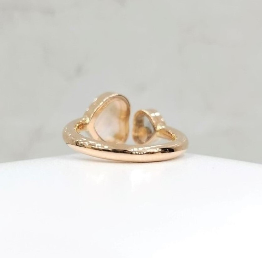 [럭스유] 쇼파드 다이아 해피하트 마더오브펄 반지 50호