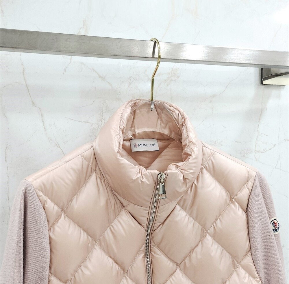 [럭스유] XS / 몽클레어 트리콧 울 패딩 가디건 J20939B00017