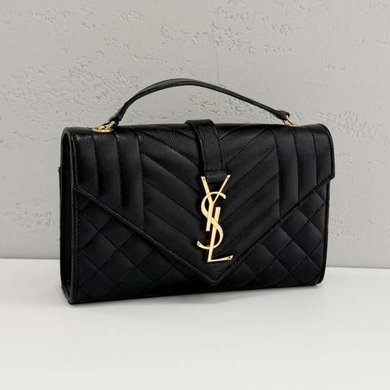 생로랑 퀄팅 스몰 엔벨로프 금장 체인 크로스백 600195