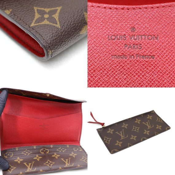 Louis Vuitton(루이비통) M60139 모노그램 캔버스 루즈 조세핀 월릿 장지갑 + 보조파우치