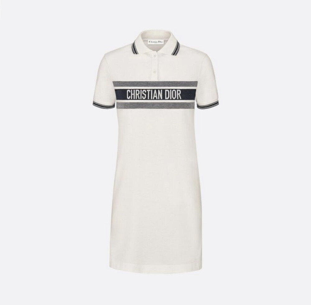 [럭스유] (새상품) L / 디올 리비에라 로고 폴로 셔츠 원피스