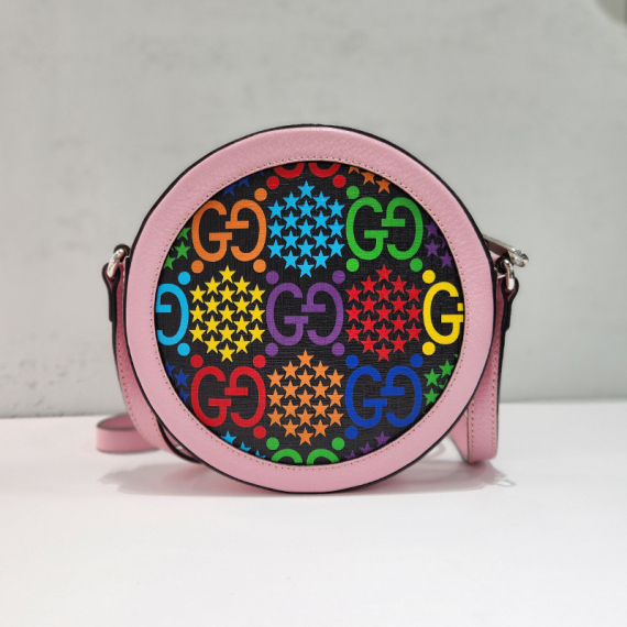 구찌 사이키델릭 라운드 숄더백 603938