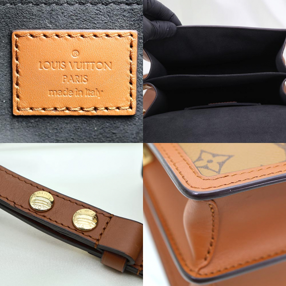 Louis Vuitton(루이비통) M44580 모노그램 리버스 캔버스 미니 도핀 숄더백
