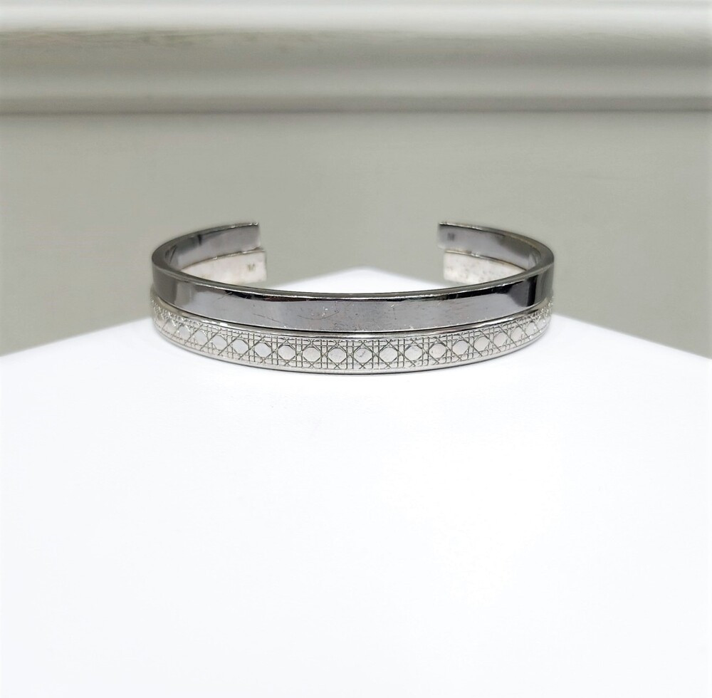 [럭스유] 디올 실버 까나쥬 뱅글팔찌 세트