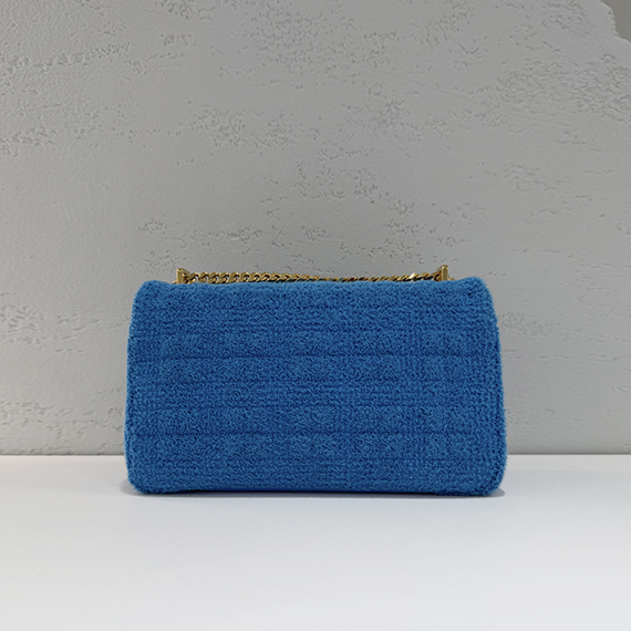 버버리 롤라백 체인 라지 숄더백 블루 80330491