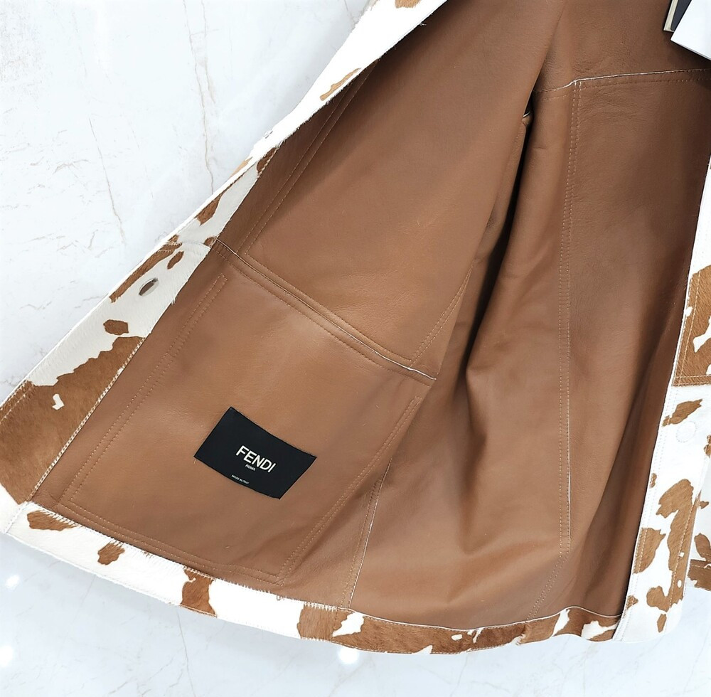 [럭스유] 50 / 펜디 송치 레더 자켓