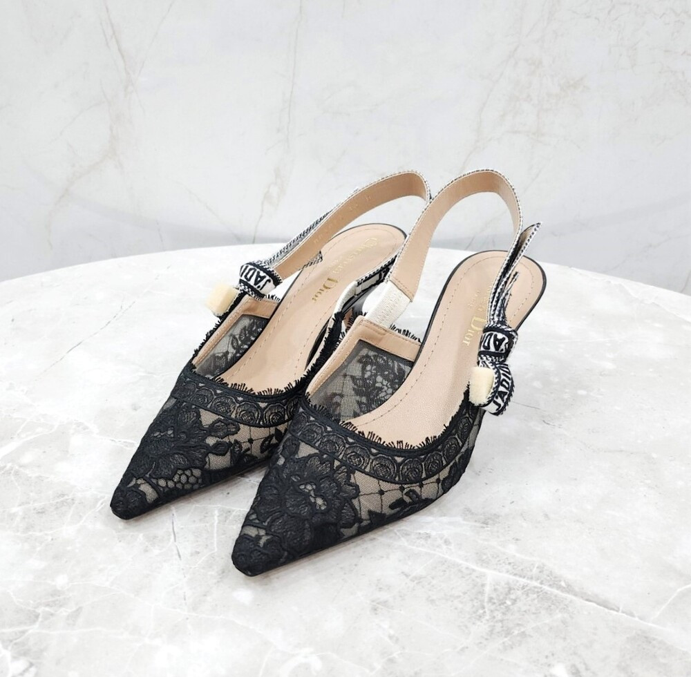 [럭스유] (새상품) 36 / 디올 자디올 슬링백 펌프스 블랙