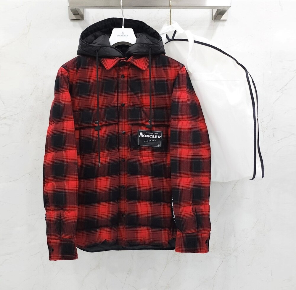 [럭스유] (새상품) 2 / 몽클레어 X 프라그먼트 댄버 체크 패딩 자켓