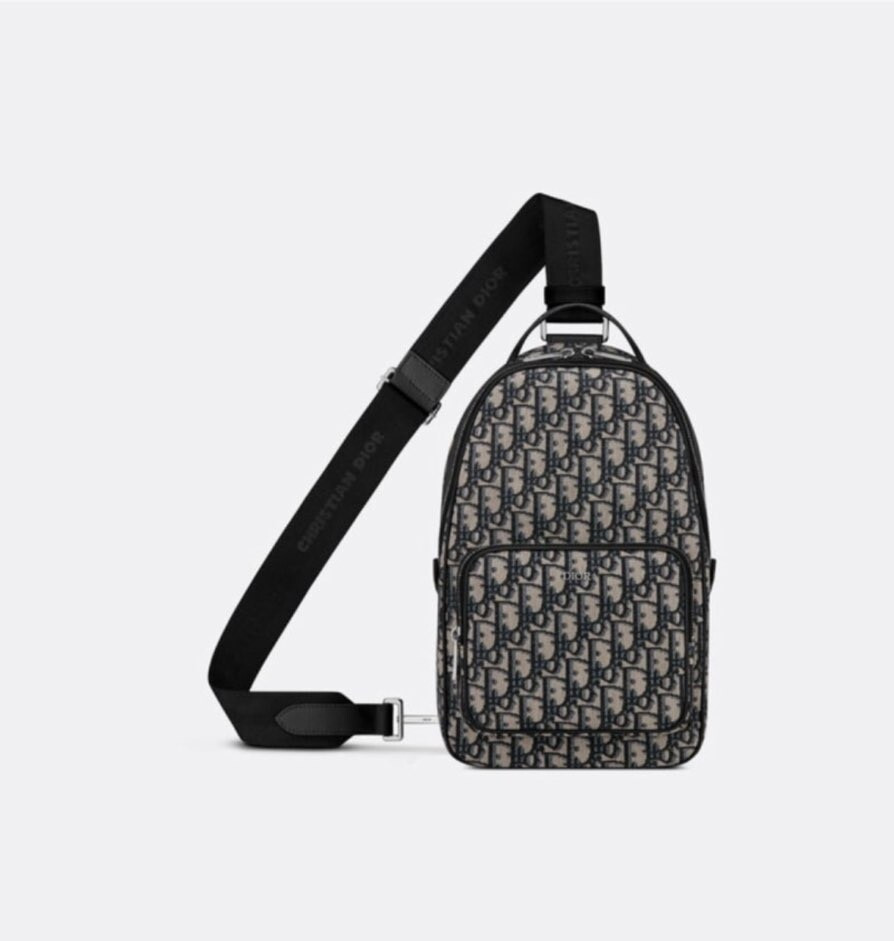 [럭스유] 디올 오블리크 자카드 라이더 슬링백 1ESGO013YKY