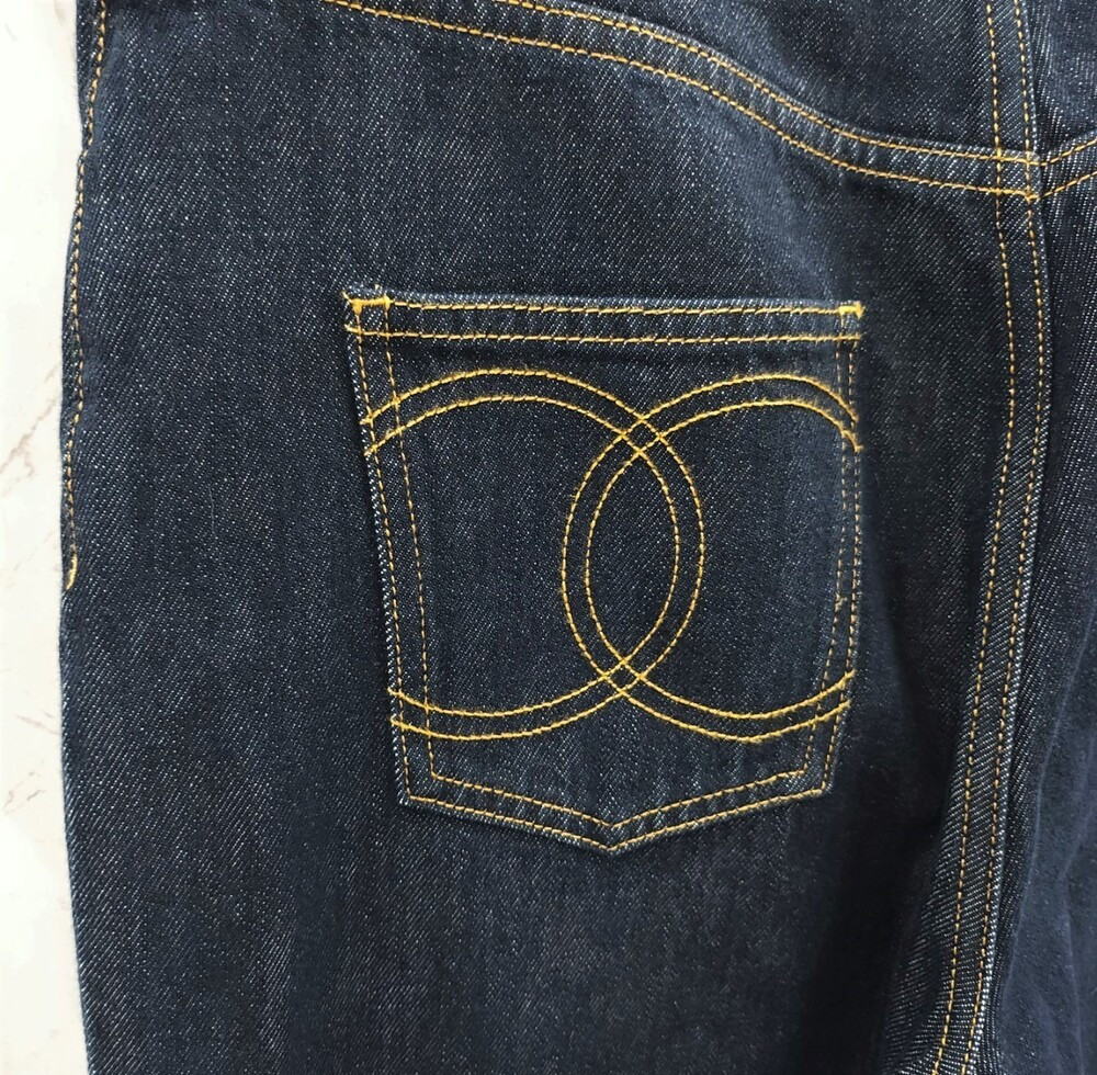 [럭스유] (새상품) 40 / 샤넬 25C 크루즈 CC로고 백포켓 스티치 데님 팬츠 P78765