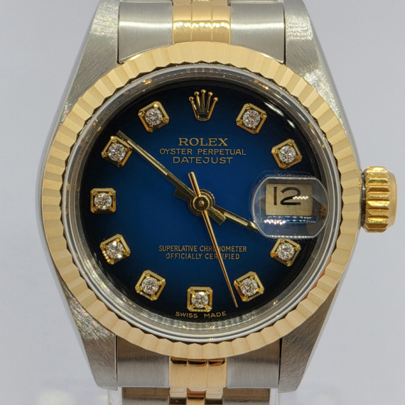 롤렉스 데이저스트 콤비 10P 청판 26MM 여성시계 전시상품급 69173