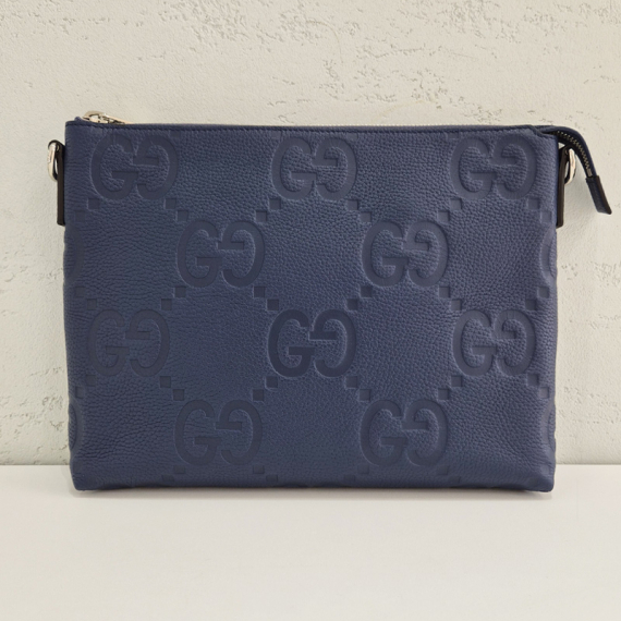 구찌 GG 점보 네이비 클러치 크로스백 696009