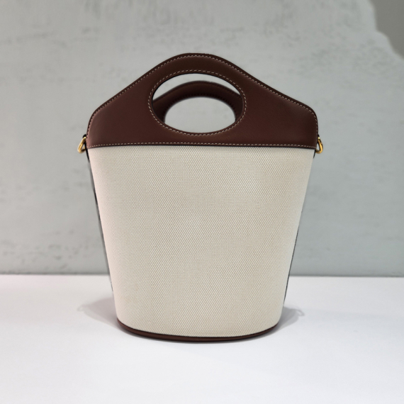 버버리 스몰 투톤 포켓 버킷 숄더백 80462421