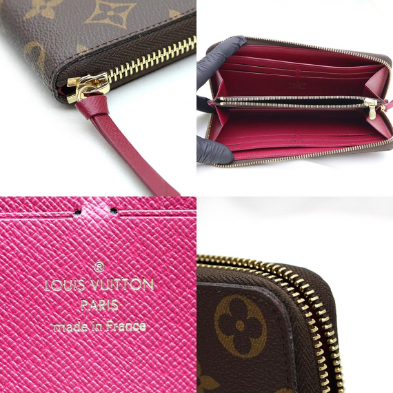 Louis Vuitton(루이비통) M60742 모노그램 캔버스 푸시아 클레망스 월릿 장지갑
