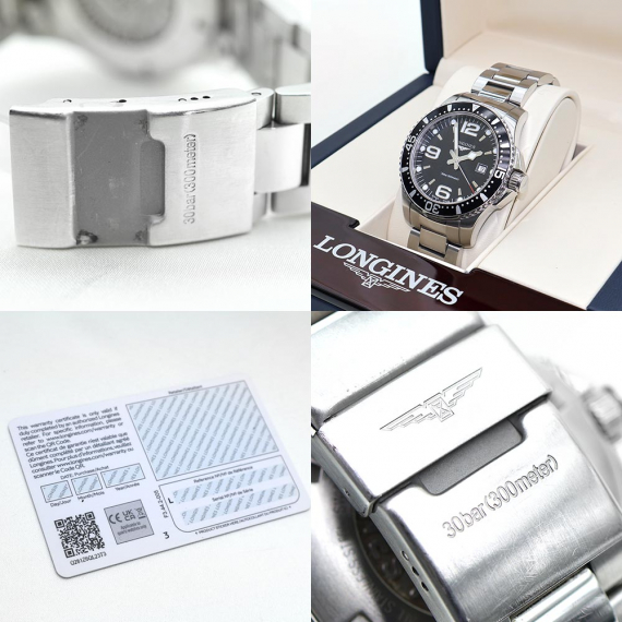 Longines(론진) L3.730.4 HydroConquest 하이드로 콘퀘스트 41MM 스틸 밴드 오토매틱 남성 시계