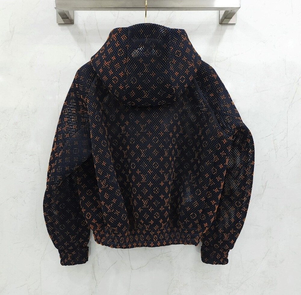 [럭스유] (새상품) 48 / 루이비통 그라디언트 모노그램 메쉬 블루종 자켓
