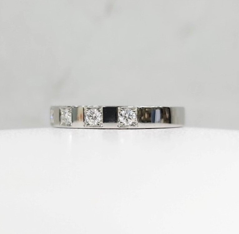 [럭스유] 불가리 다이아 5P 플래티넘 메리미 웨딩링 48호 336847