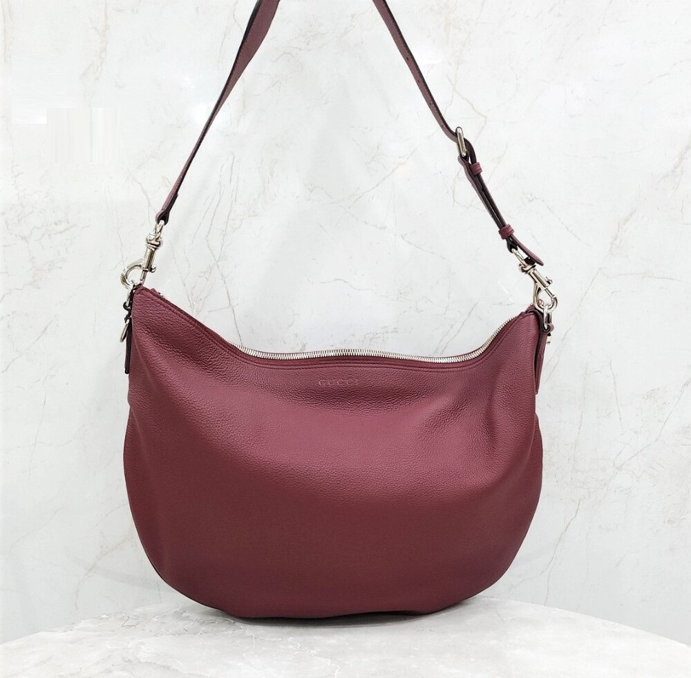 [럭스유] (새상품) 구찌 B 라지 레더 숄더백 로쏘 앙코라 레드 801041