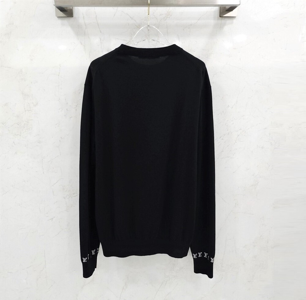 [럭스유] L / 루이비통 롱 슬리브드 코튼 크루넥 니트 1AGKMK