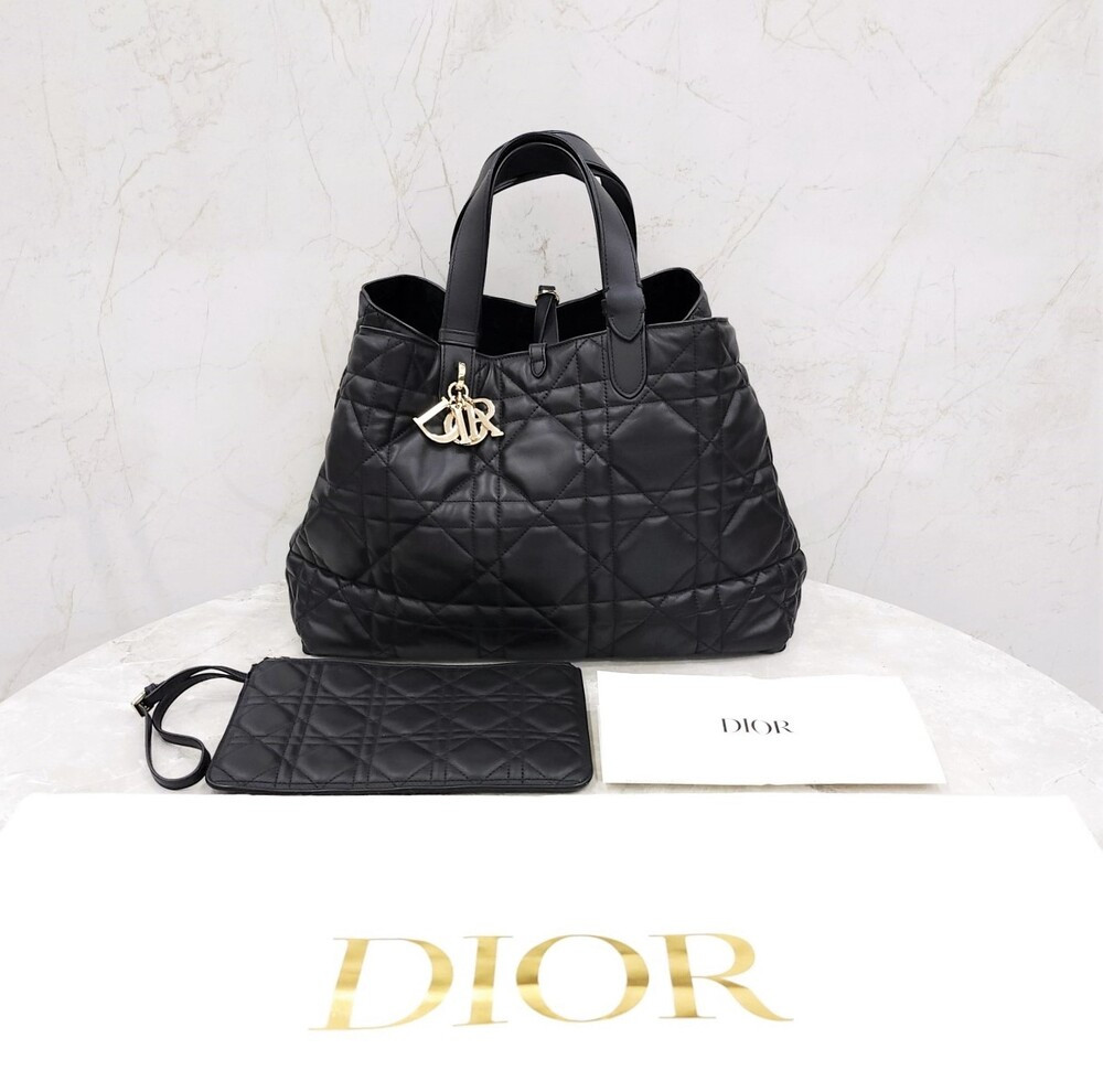 [럭스유] 디올 뚜주흐 라지 블랙 매크로 까나쥬 M2820OSOHJ