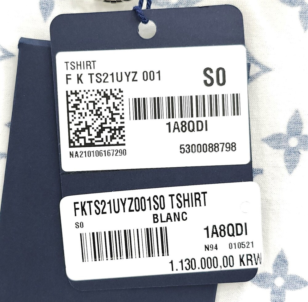 [럭스유] (새상품) S / 루이비통 LV 에스칼 모노그램 반팔 티셔츠 1A8QDI