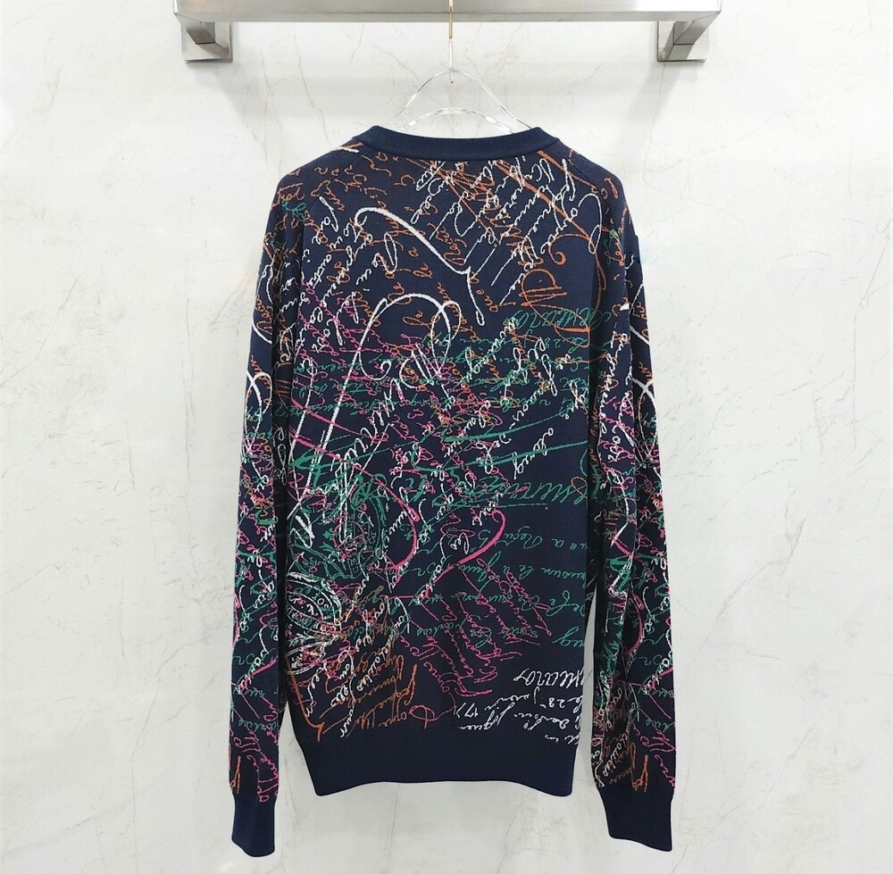 [럭스유] XL / 벨루티 스크리토 실크 크루넥 니트