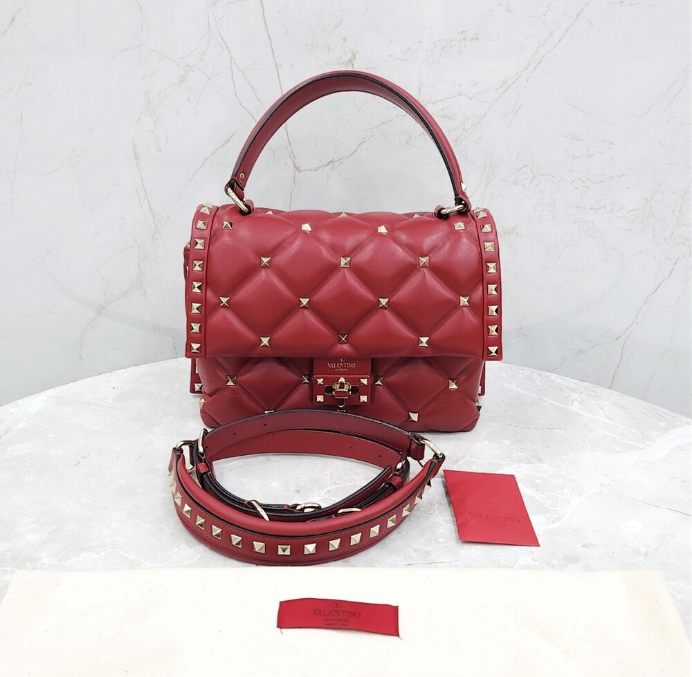 [럭스유] 발렌티노 스터드 가라바니 레더 숄더백 VAB052129