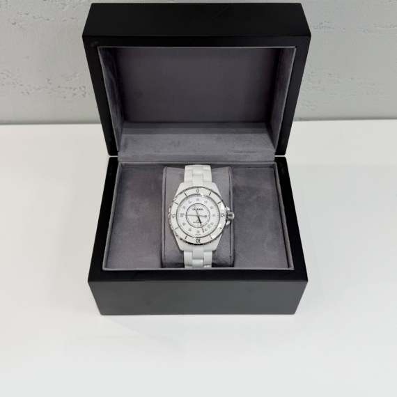 샤넬 j12 세라믹 12p 다이아 남여공용 시계 38mm 전시상품급 H1629