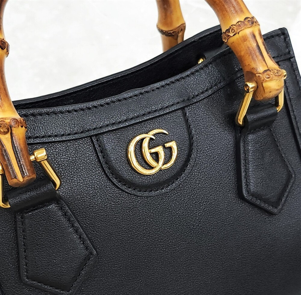 [럭스유] 구찌 다이애나 뱀부 미니 토트 숄더백 655661