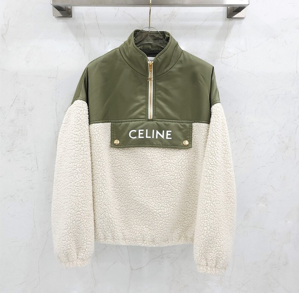 [럭스유] (새상품) 36 / 셀린느 캐시미어 시어링 자켓 W818536S