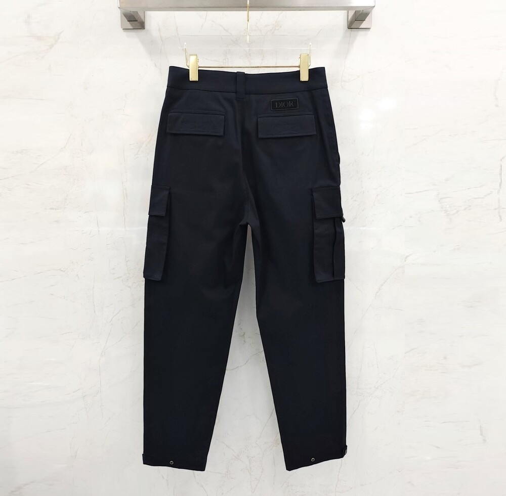 [럭스유] 44 / 디올 네이비 벨크로 로고 패치 카고팬츠