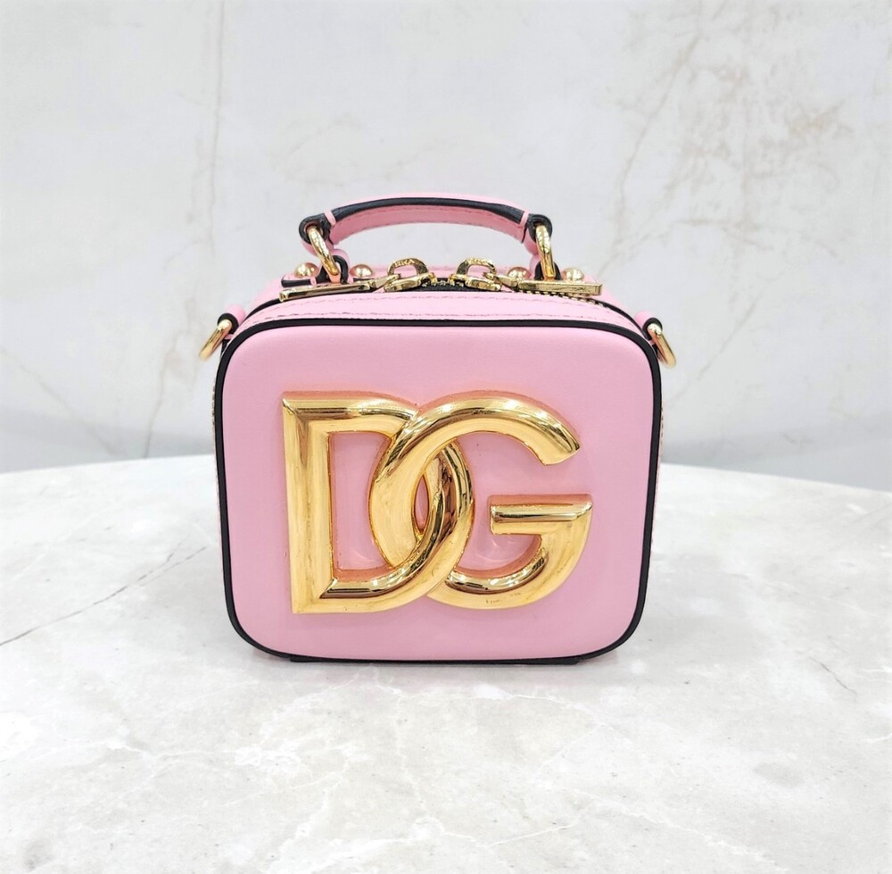 [럭스유] 돌체앤가바나 DG 로고 카프스킨 마이크로백 핑크