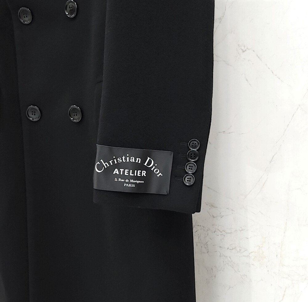 [럭스유] 46 / 디올 로고 패치 캐시미어 롱 코트 533C348M3225