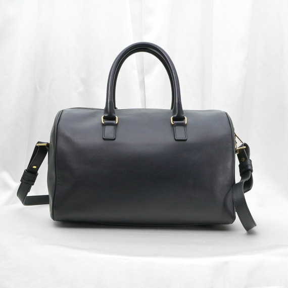 Saint Laurent(생로랑) 322049 블랙 레더 보스턴 더플 2WAY