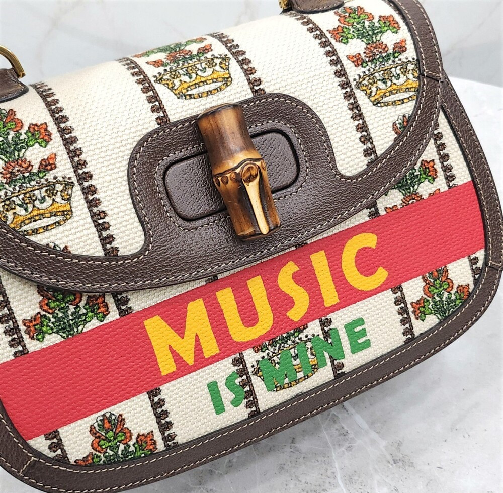 [럭스유] (새상품) 구찌 100 뱀부 1947 미디엄 백 681173