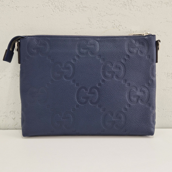 구찌 GG 점보 네이비 클러치 크로스백 696009