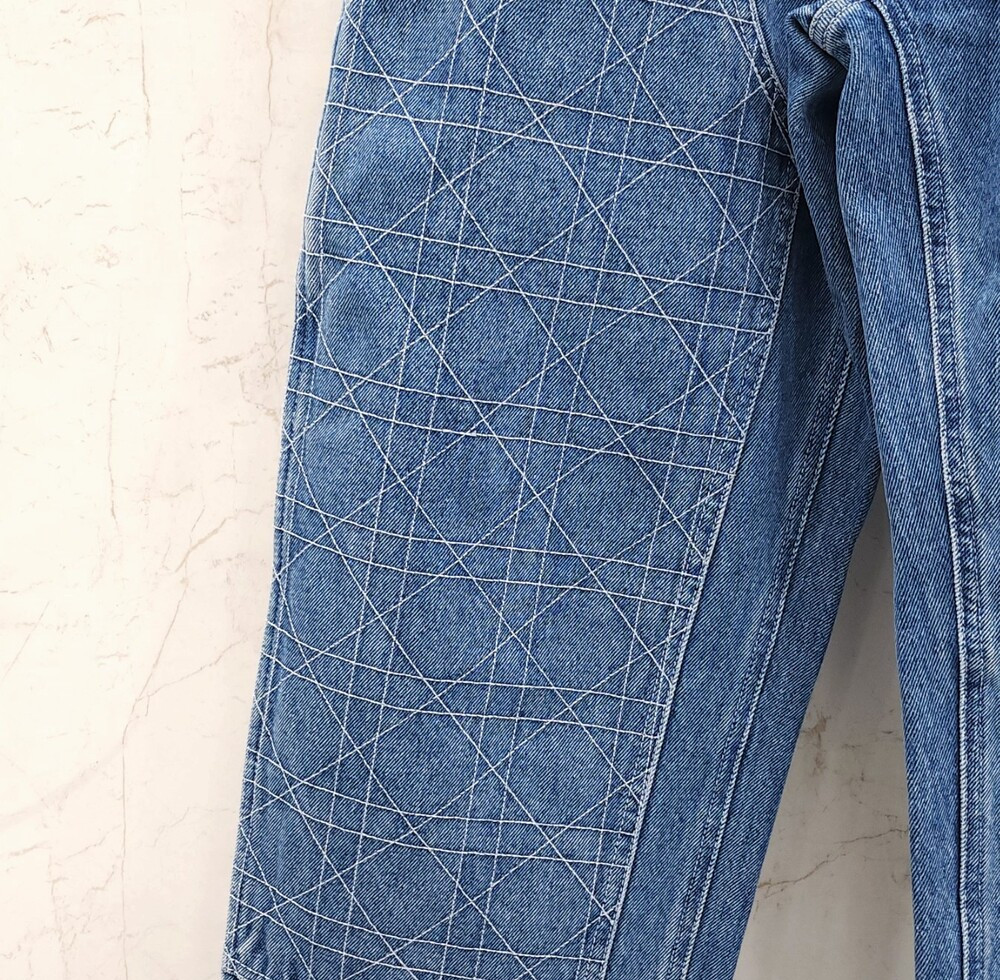 [럭스유] (새상품) 48 / 디올 까나쥬 카펜터 진 블루 코튼 493D186A383X