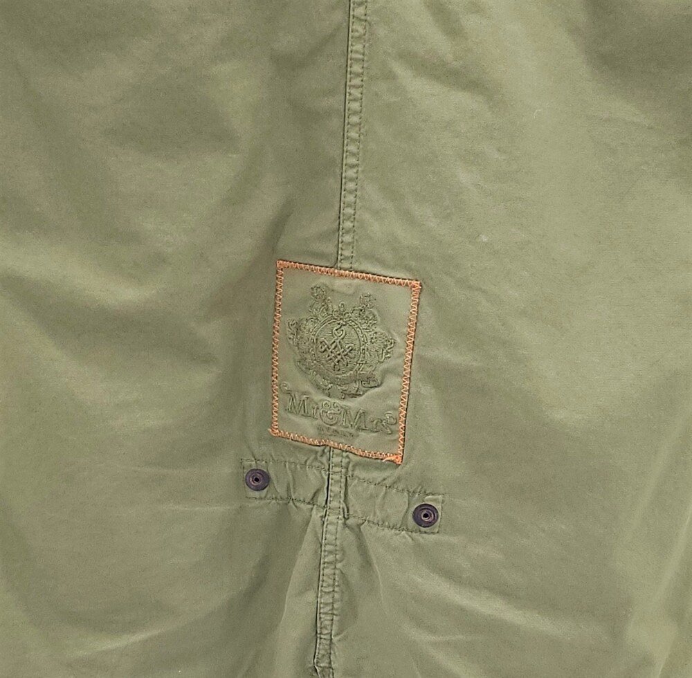 [럭스유] XS / 미스터앤미세스퍼 카키 블랙퍼 롱 야상점퍼