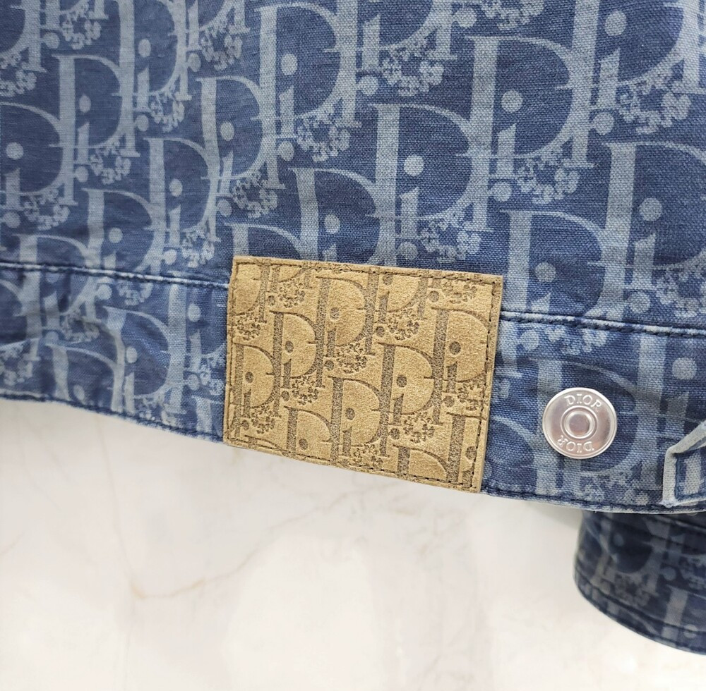 [럭스유] 48 / 디올 X 데님 티어스 오블리크 데님 블루종 D483BY528