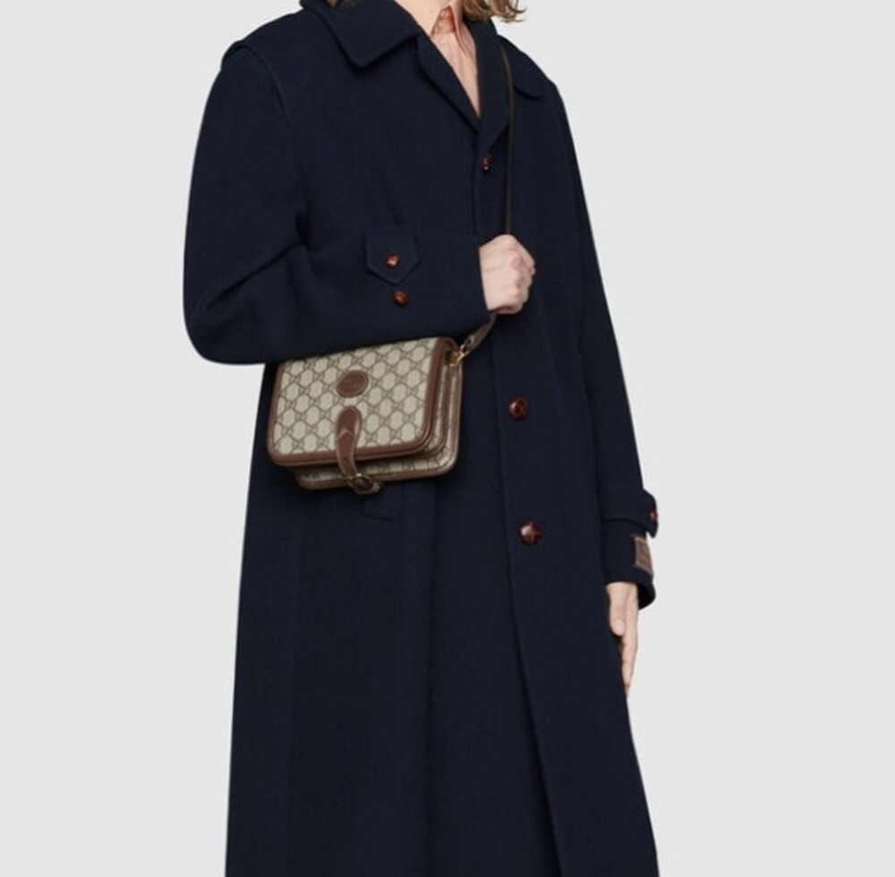 [럭스유] 구찌 GG 수프림 캔버스 인터로킹 숄더백 671620