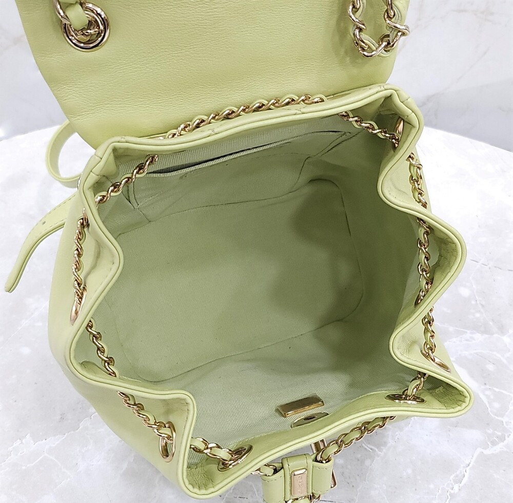 [럭스유] 샤넬 그린 듀마 원포켓 백팩 신형내장칩 AS2908